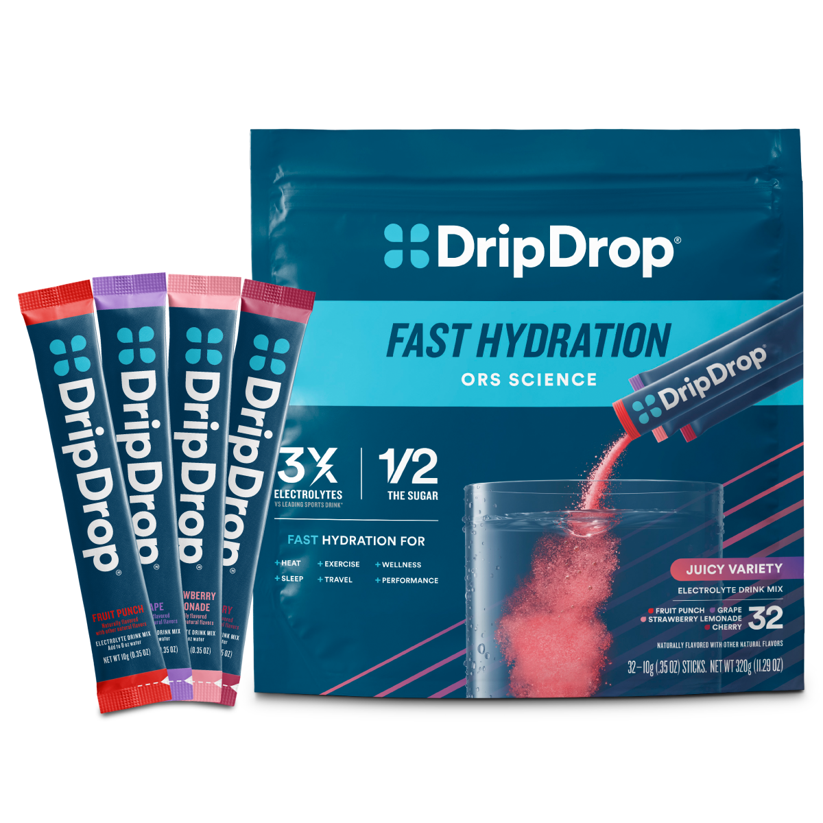 dripdrop-juicy-variety-pack-electrolyte-powder-8-oz-sticks-32-count-u7 Juicy_Variety_-_32ct_-_Transparent.png